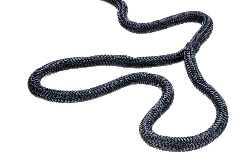 Seachoice Double-Braid Nylon Dock Line w/Eye Splice, Pre-Shrunk, Heat Stabilized, 3/4 in. X 25 Ft., Black - Image 3